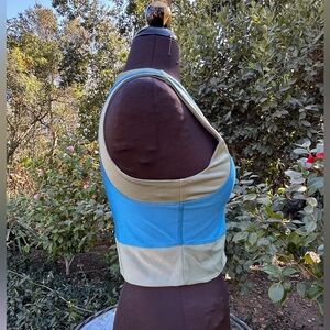 Fierce + Regal “The Colorblock Crop” Top a size M